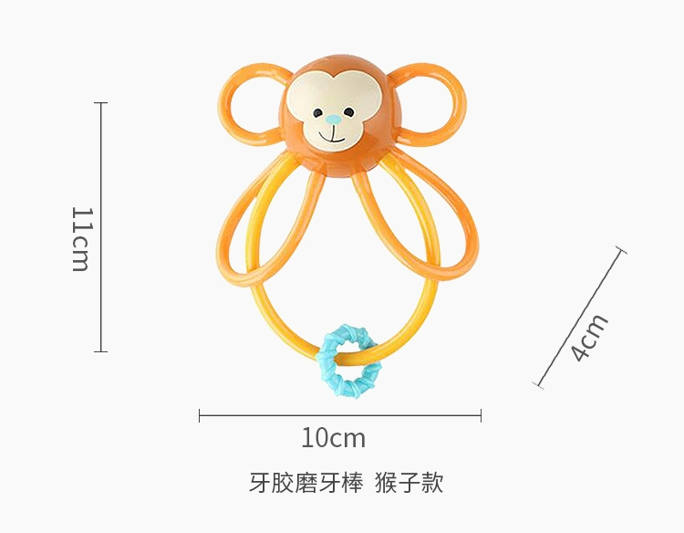 Manhattan MANHATTANTOY Baby Teether Molar Stick Giáo dục sớm Rattle Toy Bóng rổ / Bóng đá - Gutta-percha / Toothbrsuh / Kem đánh răng