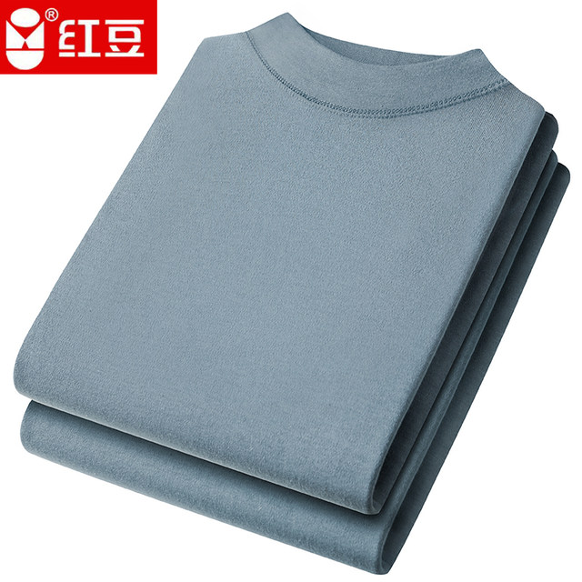 Hongdou ເຄື່ອງນຸ່ງດູໃບໄມ້ລົ່ນຂອງຜູ້ຊາຍແທ້ຈິງແລະ Pants ດູໃບໄມ້ລົ່ນຊຸດຊັ້ນໃນຝ້າຍ 100% ຮ້ອນສໍາລັບໄວຫນຸ່ມແລະໄວກາງຄົນ Round Neck Cotton Sweater