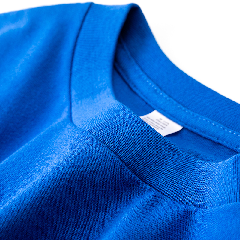 Pure blue Klein blue 250g pure cotton pure color loose male and female can wear summer