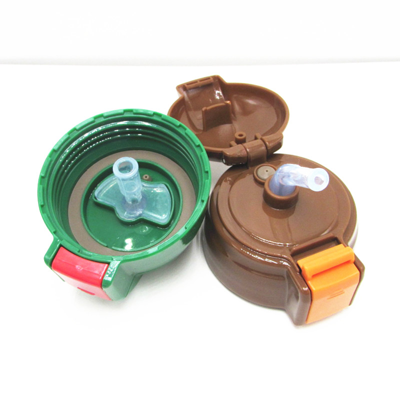 Disney Children Cup Cup Judy Leakproof Cup Cover Cup Cartoon Bear New Cup Cover Phụ kiện phổ quát - Tách bình ủ cháo lock&lock