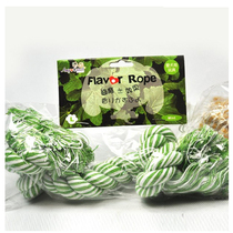 Amy Carol clean teeth cotton rope pet small dog dog toy grinding teeth bite mint fruit cheese flavor