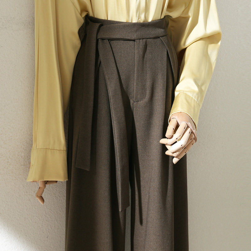 slim fit dress slacks Black Strapless Tie Front High Waist Wide Leg Jumpsuit Pants Set