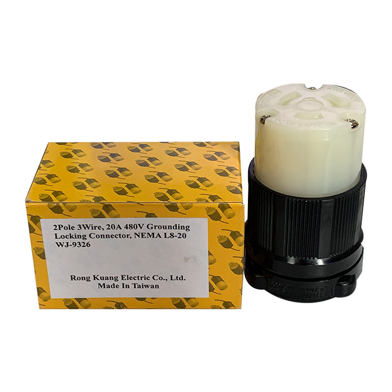 Штепсельная вилка l8-20 美标nema工业电源接线插头 3p 20a 480v大功率防脱落插头ul Other