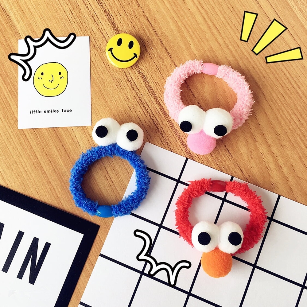 Anime Sesame Street Plush Hair Tie Lin Xiaozhai với phim hoạt hình dễ thương tóc dây tóc đầu đội mũ - Phụ kiện tóc phụ kiện tóc gần đây