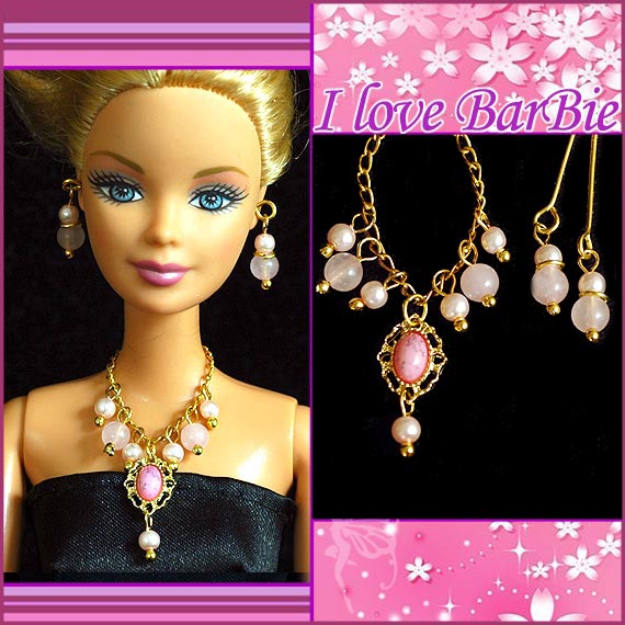 Barbie necklace set Clearance