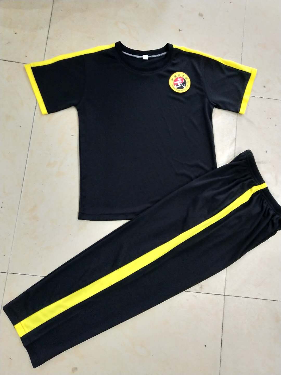 Martial arts uniform school uniform training uniform summer short sleeve training suit for children's team volume free print