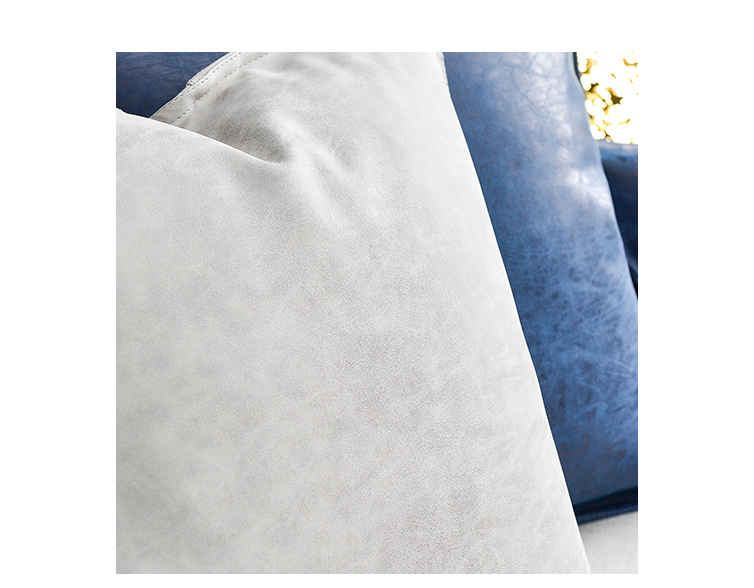 Màu rắn mờ vỏ gối phòng khách sofa da gối đệm văn phòng pu gối tựa lưng gối gối - Trở lại đệm / Bolsters gối sofa cao cấp