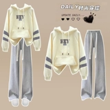 Осенний комплект, толстовка для школьников, для средней школы, оверсайз