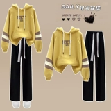 Осенний комплект, толстовка для школьников, для средней школы, оверсайз