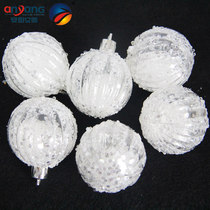 Anyang Christmas Celebration decoration gift tree hanging stage layout blow molding transparent pumpkin ball 5 6cm