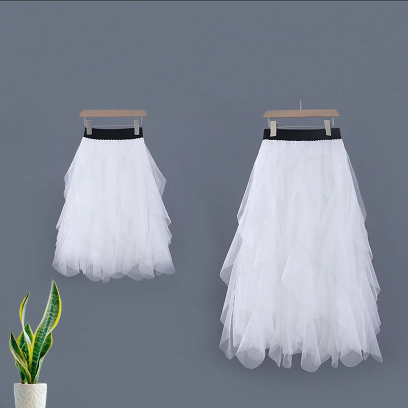 Pro-Child Dress Girl Half Body Dress Spring Autumn Clothing CUHK Scout Han Version Foreign Pie Mesh Yarn Skirt Children Princess Dresses Female Dress