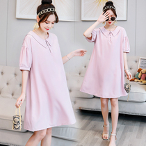 Pregnant woman summer dress jumpsuit 2020 summer suit loose out fashion personality tide Hot Mom personality clothes female