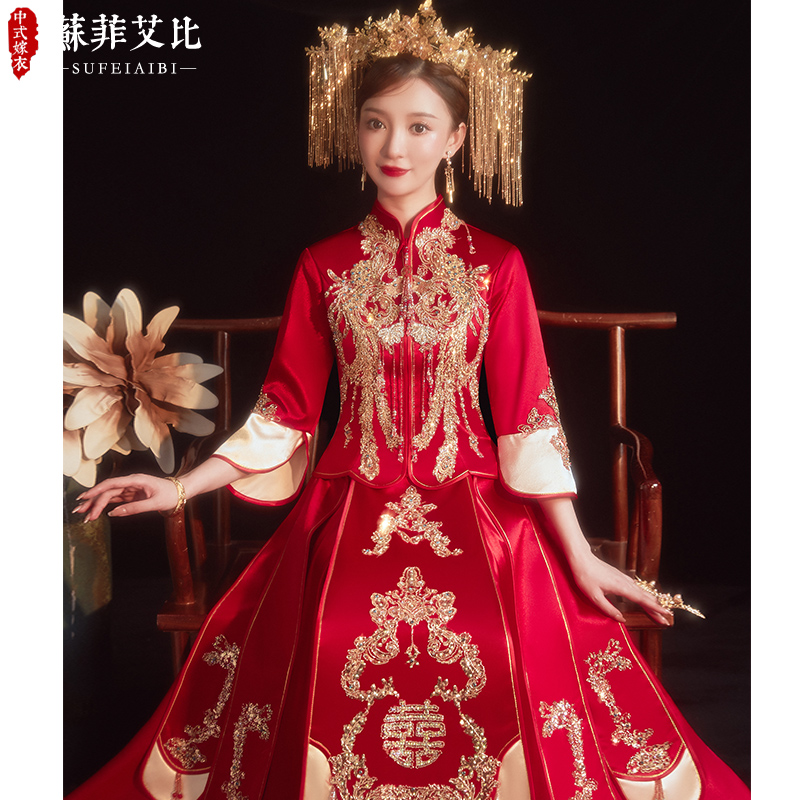 Thin elite summer suhe traditional wedding dress, 2021 years, dragon and phoenix