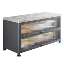 Shuaishi slate kitchen rack floor-standing multi-layer household multi-functional storage cabinet pots and bowls dining side storage cabinet