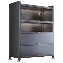 Shuaishi kitchen rack floor-standing multi-layer home dining side storage multi-functional microwave cabinet storage bowl cabinet