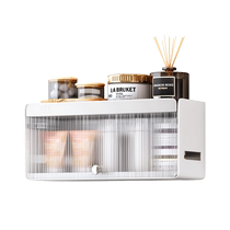 Storage rack above toilet bathroom bathroom supplies storage rack no punching wall-mounted toilet cover-up box storage cabinet