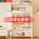 Shuaishi modern simple wardrobe home bedroom steel hanging wardrobe rental small apartment iron wardrobe storage cabinet