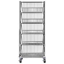 Shuaishi kitchen stainless steel vegetable basket storage rack multi-layer vegetable snack storage rack household multi-functional trolley