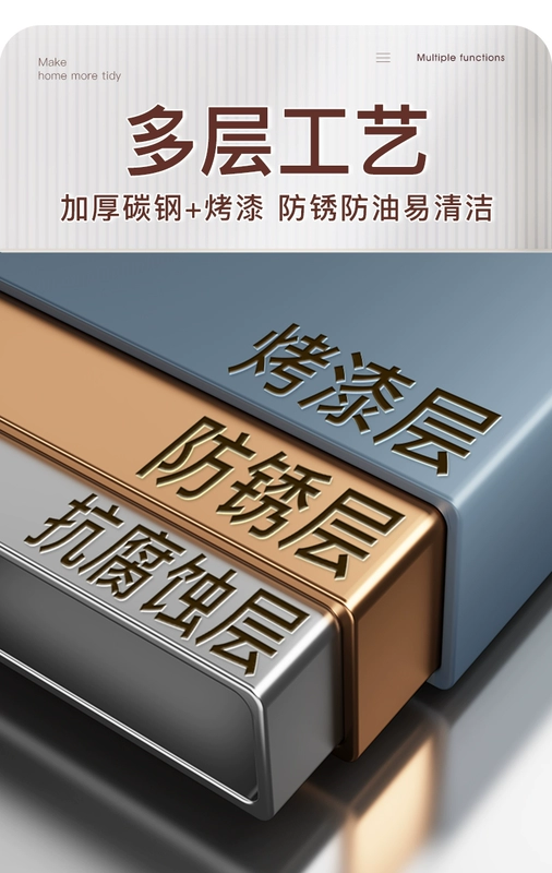 Giá bếp ăn bên tủ khóa cao từ trần đến sàn lò nướng lò vi sóng thiết bị tủ lưu trữ đa chức năng kệ để lò nướng kệ bep inox