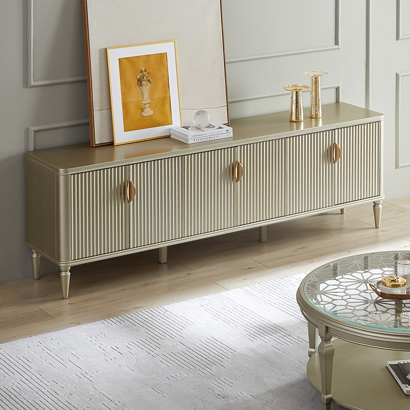 Nest Fun American Light Lavish Solid Wood TV Cabinet Modern Method Minimalist Tea Table TV Cabinet Living-room Home Innate