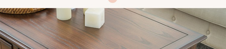 Nest nội thất vui vẻ cổ điển nước Mỹ gỗ rắn bàn cà phê đồ nội thất phòng khách Lưu trữ bàn trà bàn cà phê kết hợp tủ TV - Bàn trà bàn trà gỗ nguyên khối
