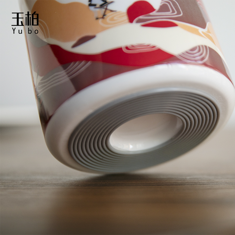 Jade cypress jingdezhen ceramics and exquisite keep - a warm glass practical winter winter ultimately responds cup rock music single cup package mail