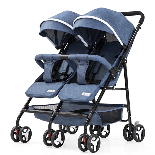 Съёмная складная коляска для близнецов с сидением для выхода на улицу, дракон и феникс, можно сидеть и лежать