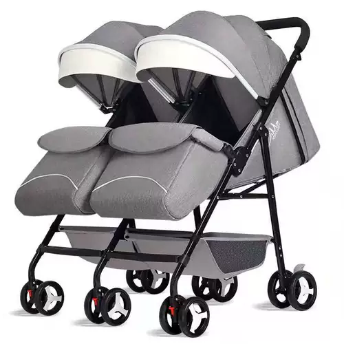 Съёмная складная коляска для близнецов с сидением для выхода на улицу, дракон и феникс, можно сидеть и лежать