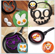 Creative chicken protein cloud smiley face rabbit skull omelette silicone omelet die DIY breakfast tool