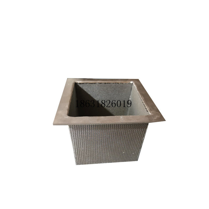 Set to make stainless steel sintered mesh filter core square gas filter core 1 inch Fast fit Suction Machine Screen Flange connector
