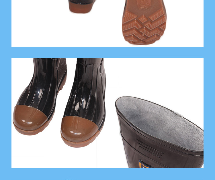 Chaussures - bottes caoutchouc homme pour printemps - semelle tendon - Ref 972652 Image 12