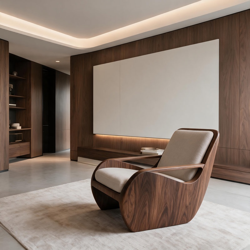 North American Black Walnut Sofa Chair, Home Living Room Leisure Chair, Solid Wood Sofa Reception Chair, Balcony Leisure Lounge Chair North American Black Walnut Sofa Chair, Home Living Room Leisure Chair, Solid Wood Sofa Reception Chair, Balcony Leisure Lounge Chair