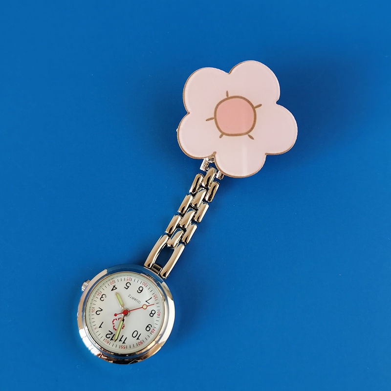 Nurse Working God Instrumental Watch Woman Nurse Chest Watch Electronic Waterproof Brief About Portable Retractable Student Exam Hanging Watch