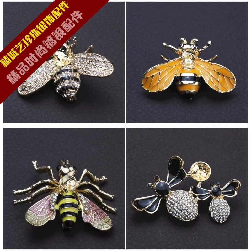 Trang sức trâm ngọc trai nước ngọt khảm ngọc trai nước ngọt kiểu con ong Jingchengyi 8-9mm kiểu búi tóc hấp dẫn cho bạn gái - Trâm cài