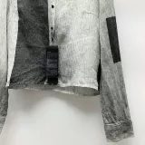 Shengdi Brand Rutch Label Женский серый простой простые чернильные блок полосатой полосатой льняной рубашки