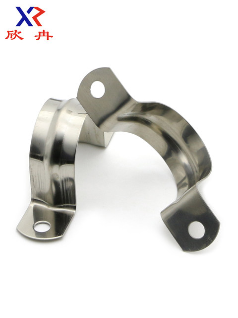 Xinran 201/304 stainless steel riding clamping tube card u type snap ohmka saddle card fixed water pipe clamp line card
