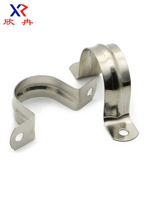 Xinran 201/304 stainless steel riding clamping tube card u type snap ohmka saddle card fixed water pipe clamp line card