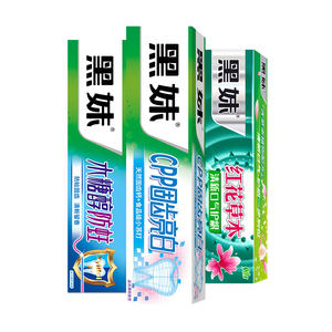 40年国民品牌！黑妹牙膏5件套共450g