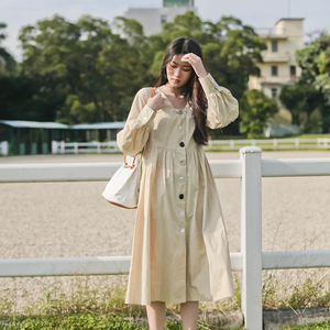 【韩国长袖连衣长裙春秋价格】最新韩国长袖连