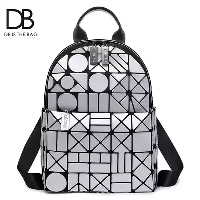 ins Super fire shoulder bag female 2021 new back bag Tide brand geometric laser fashion original small bag tide