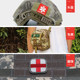 PVC Velcro Badge Armband Medical Badge Logo Embroidery Red Cross Ambulance Rescue Morale Badge Helmet Backpack