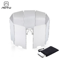 Aluminum alloy windshield outdoor large cassette stove windshield windshield picnic camping equipment supplies large