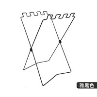 Складная мусорная рама черный