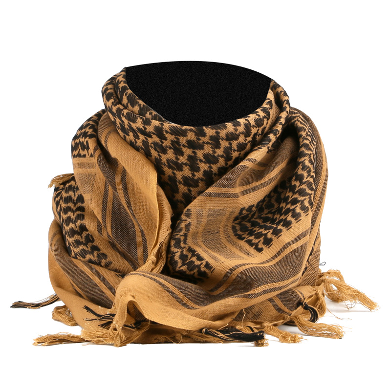 Outdoor sports autumn and winter warm color color headscarf Arabian square scarf male windproof scarf female windproof bib cold sand