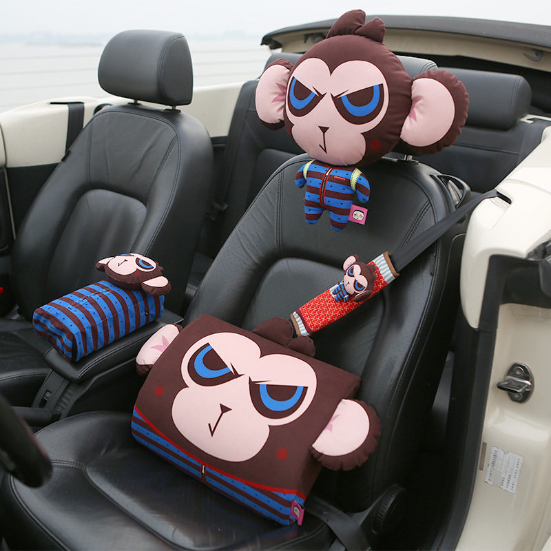 Carinunucanukthrough car headrests in-car adorned with four-season universal seat by pillow car for neck and neck pillows