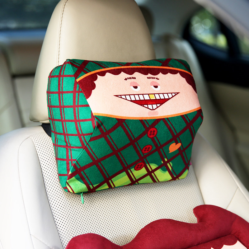 Carinunu car pillow neck pillows rest with pillow car cushions memory cotton cervical spine seat pillows car supplies