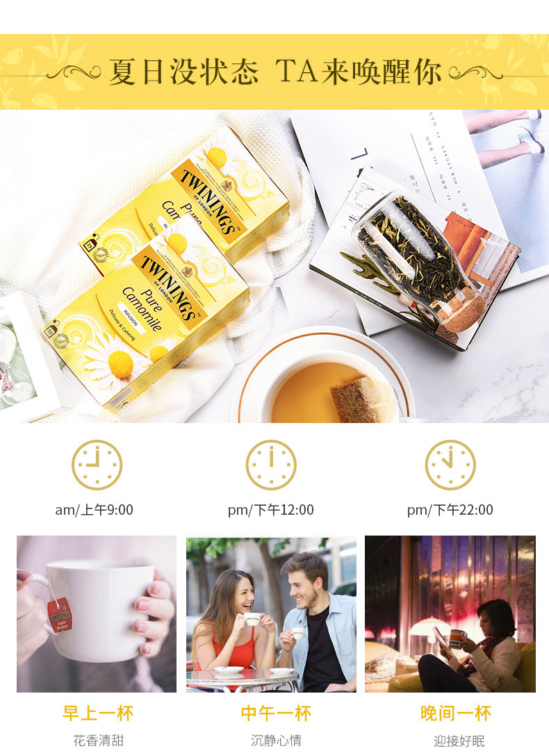 TWININGS川宁香宁洋甘菊花草茶