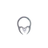С цирконом, белый, диаметр/размер 1.2, 1.2mm, 8mm, длина 8мм