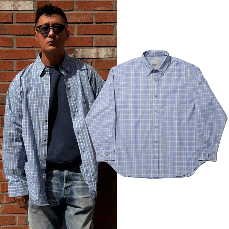 In Stock Madness 26Ss Japanese Plaid Shirt, Same Style as Shawn Yue, Loose Casual Long-Sleeve Shirt for Men In Stock Madness 26Ss Japanese Plaid Shirt, Same Style as Shawn Yue, Loose Casual Long-Sleeve Shirt for Men