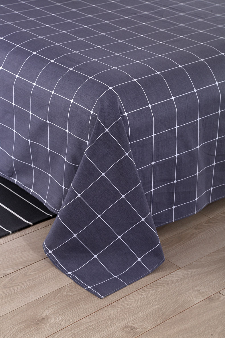 Bông tấm đơn 100% cotton dày mã hóa 1,5m1,8 mét tấm lưới đỏ đôi nam nữ thảm trải giường thay đệm